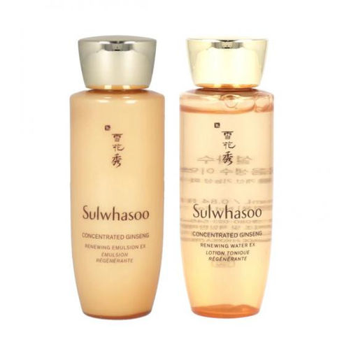 Набор миниатюр Тонер и Эмульсия с концентрированным содержанием женьшеня SULWHASOO Concentrated Ginseng Rejuvenating Water & Emulsion Обновленная версия!, 25ml+25ml