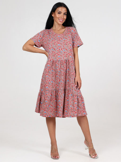 879 ПЛАТЬЕ ЖЕНСКОЕ (Сухая роза) - А-дина фото 2