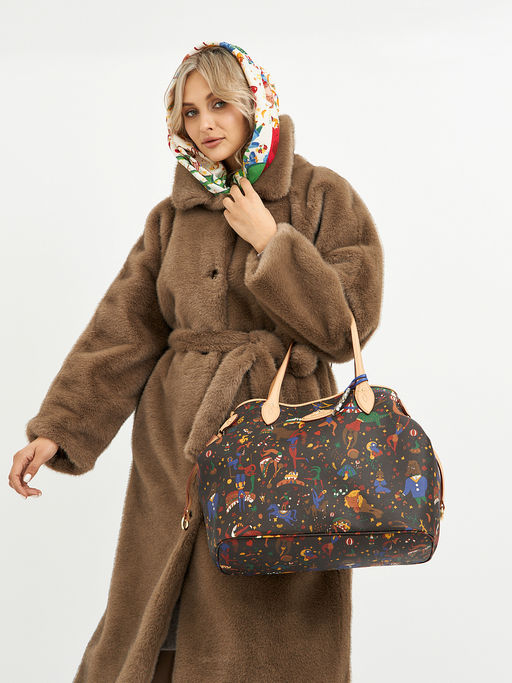 Шуба женская с поясом - Glenfield фото 15