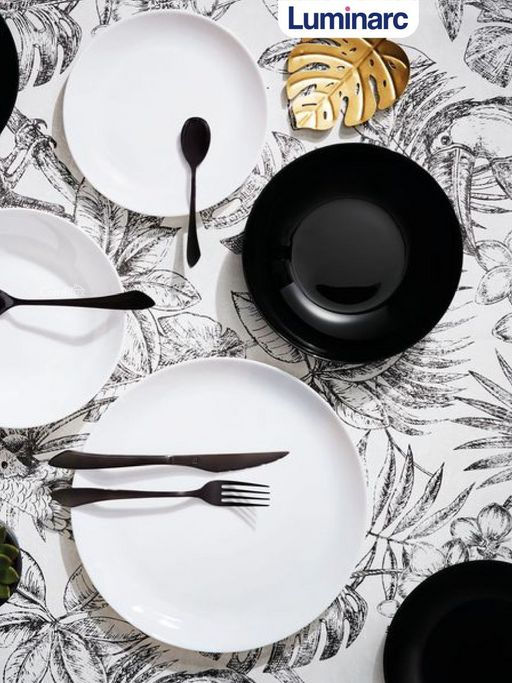 Тарелка десертная ДИВАЛИ НУАР 19см арт.P0789 /Люминарк/ - Luminarc фото 5