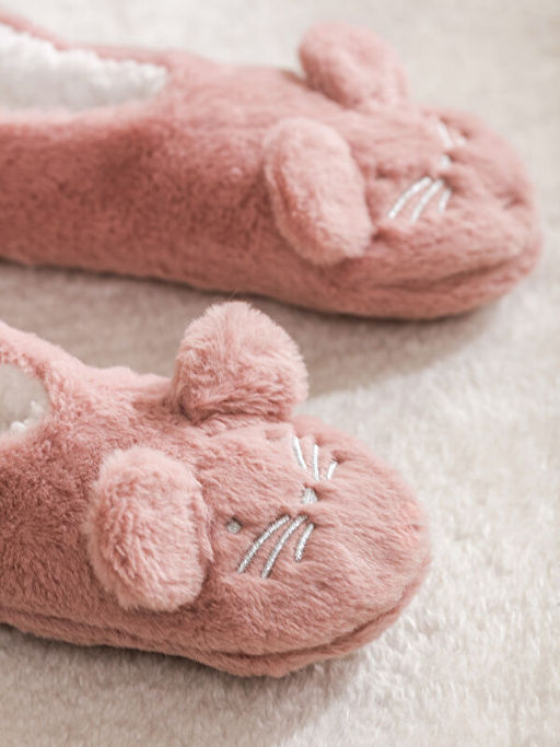 Kedi Fig?rl? Kad?n Kayd?rmaz Taban Ev ?orab?