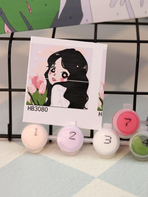 Картина по номерам на подрамнике Draw Me! Beautiful person, (20*20 см)