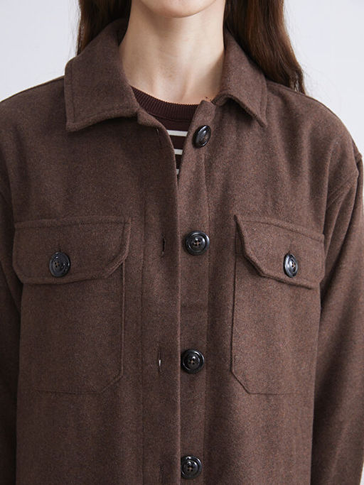 Oversize Kad?n Oduncu G?mlek Ceket