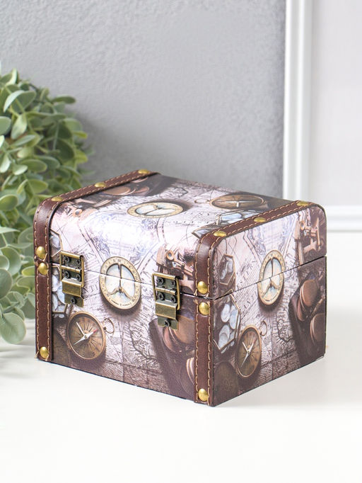 Набор шкатулок для украшений 3 шт. «Карта и компас»