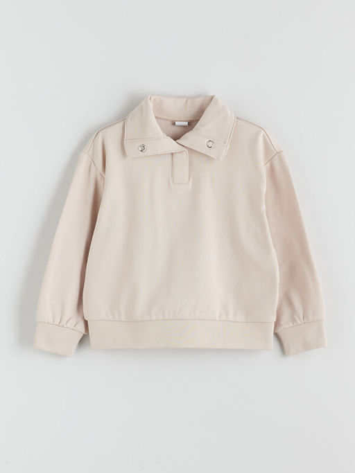 Polo Yaka K?z ?ocuk Sweatshirt