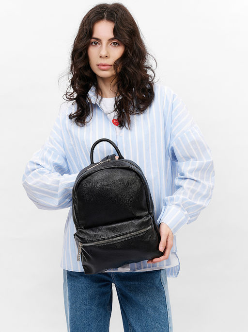 LACCOMA рюкзак Скарлет-Н2005-черный эко кожа хлопок