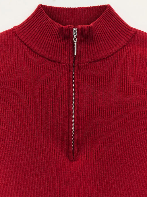 Джемпер в рубчик с молнией / Zarina  фото 9