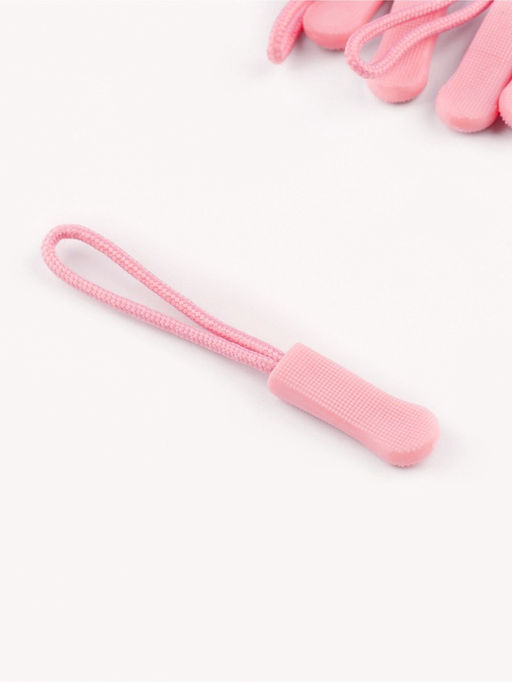 Цена за 4 шт. Пуллер для молнии, 2.5 см, 6×0.8 см, 10 шт., розовый