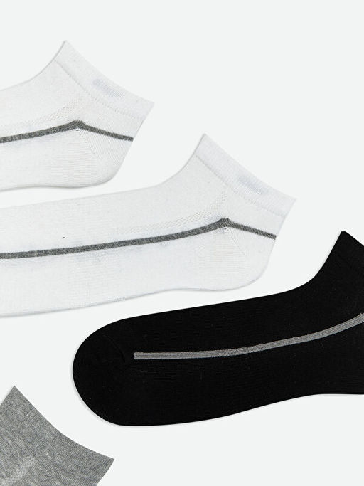 ?izgili Erkek Patik ?orap 5li