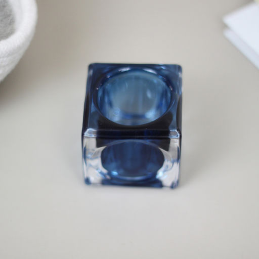 Цена за 4 шт. Подсвечник "ICE" 5*5 см, Синий