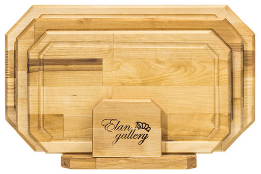 Комплект 3 досок 38*22*1,8 см, 34*20*1,8 см, 30*18*1,8 см Гайка на дер. подстав. - Elan gallery фото 5