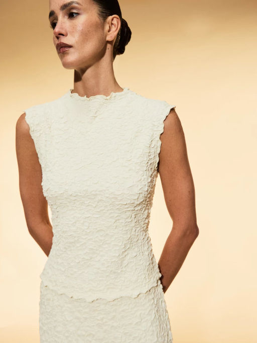 Облегающий топ из жатой вискозы ZR2605023403-3 / Zarina