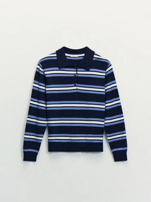 Джемпер из вискозы в полоску / Zarina фото 7