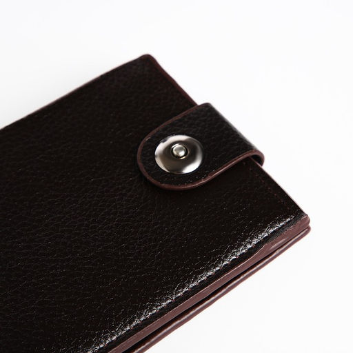 Портмоне мужское на магните, отдел для купюр, для карт, коричневое