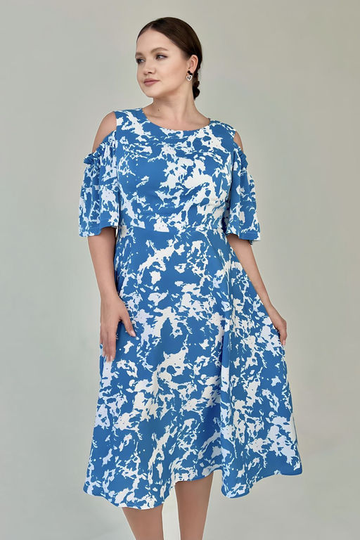 Платье Luxury Moda 1379 голубой