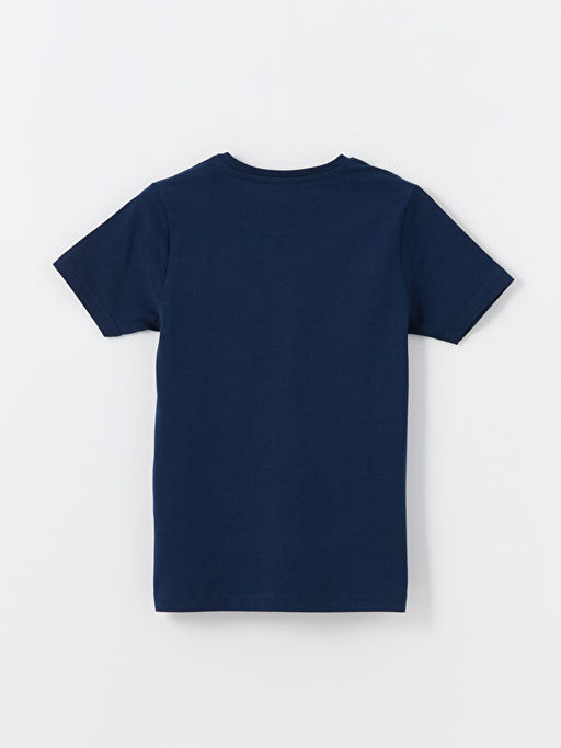 Bisiklet Yaka Bask?l? K?sa Kollu Erkek ?ocuk ?ortlu Pijama Tak?m? - Waikiki фото 3