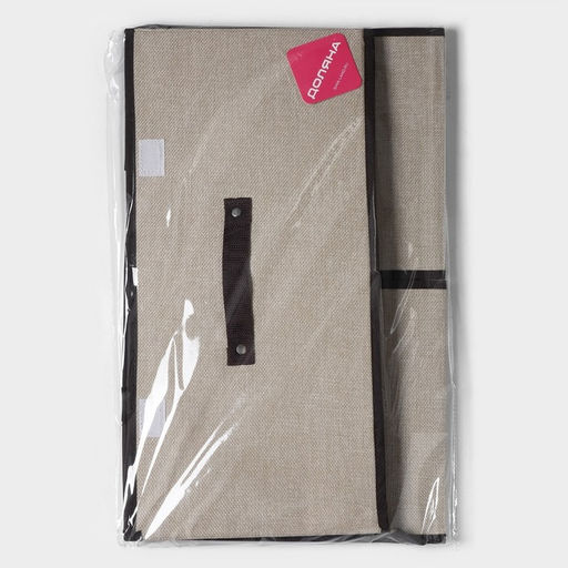 Короб стеллажный для хранения с двойной крышкой Доляна Тэри, 503025 см, бежевый фото 6