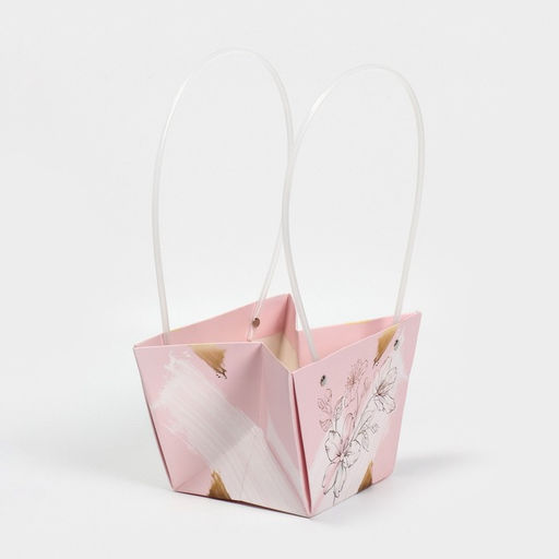 Пакет влагостойкий для цветов Нежность, 20?12?12 см