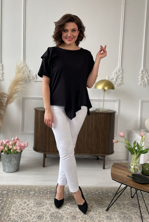 Блуза Rumoda 2122 черный  фото 2