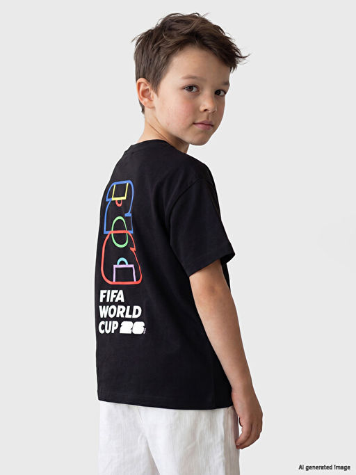 F?fa 2026 D?nya Kupas? Bask?l? Erkek ?ocuk Ti??rt