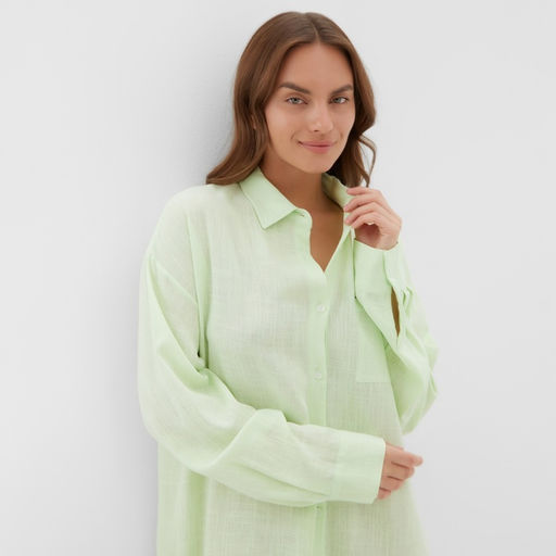Сорочка женская KAFTAN Lime series, размер 44-46, зелёная