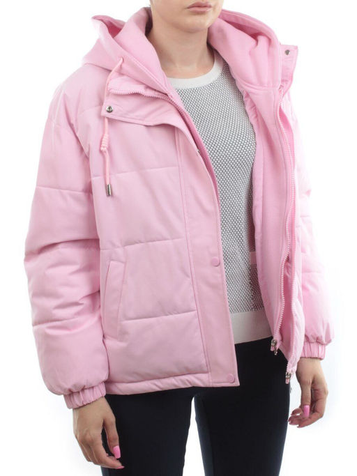 H24-088 PINK Куртка демисезонная женская (120 гр. холлофайбер) - Fashion фото 9