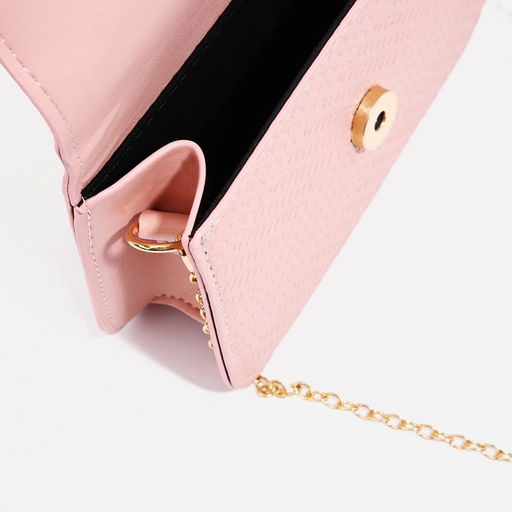 Сумка детская на молнии, длинная цепь, цвет розовый - Simaland фото 3