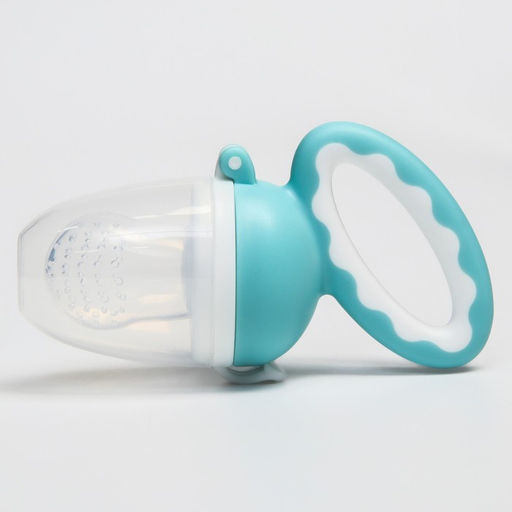 Ниблер для прикорма с силиконовой сеточкой «Колечко», цвет голубой