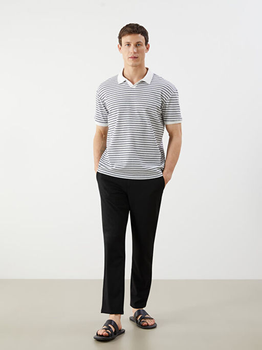 Polo Yaka ?izgili Erkek Ti??rt