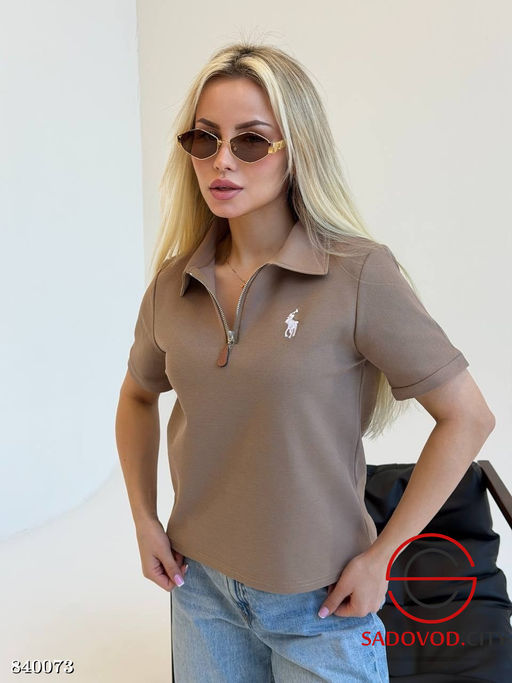 Футболка женская на полузамке - Bruno фото 4