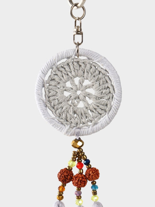 Брелок «Ловец снов», 19 см, серый