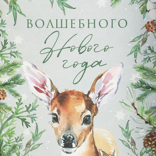 Цена за 5 шт. Коробка для кондитерских изделий с пластиковой крышкой «Волшебного Нового года», 10.5×21×3 см