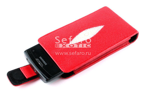 Чехол для смартфона из кожи ската