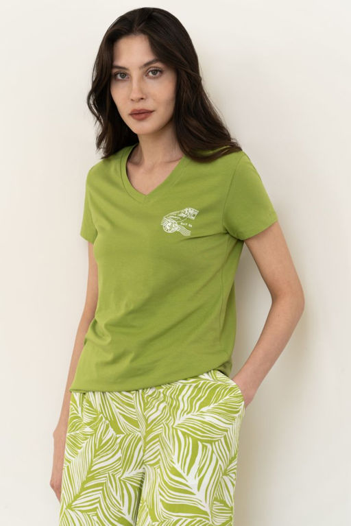 ФУТБОЛКА ЖЕНСКАЯ арт. 4114W-20066.1F-615.1189 - Almando melado фото 7