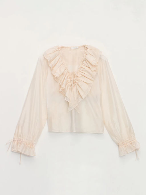 Блуза из шифона с воланами / Zarina