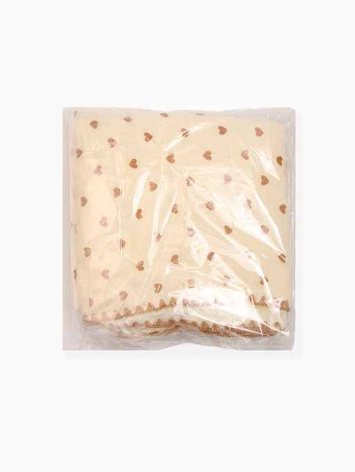 Плед «Этель. Сердечки», 100×100 см, муслин двухслойный