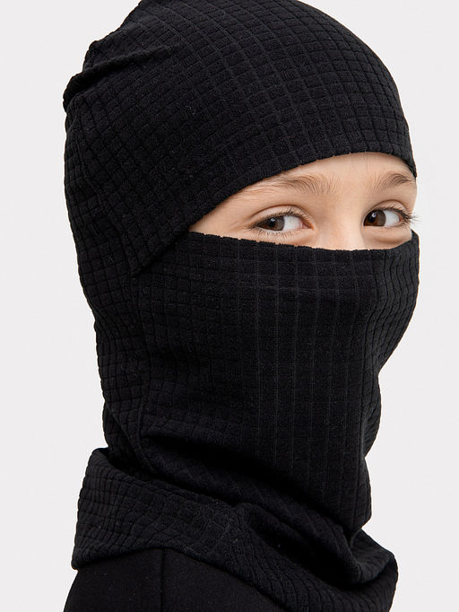 Шапка детская балаклава в черном цвете - Mark formelle фото 11