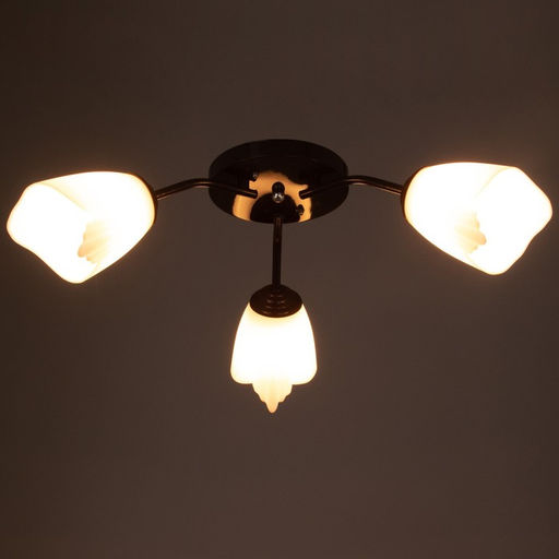 Люстра «Оникс» BayerLux 3×15 Вт E27, коричневый, 50×50×15 см