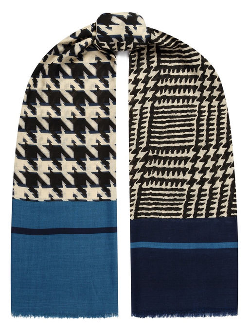 Палантин жен. виск+шерсть 90х180 LIN33-873-12