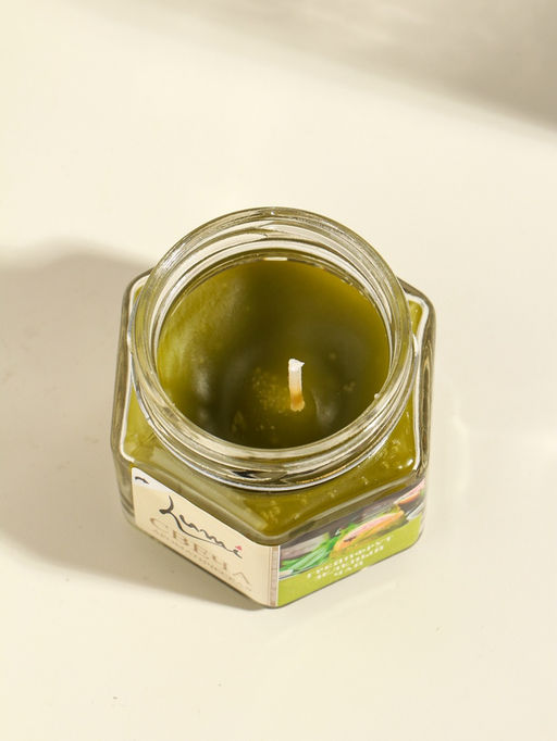 Ароматическая свеча в банке, 70 г, воска, грейпфрут и зелёный чай