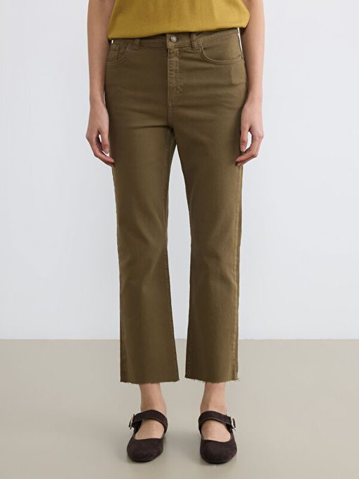 Crop Flare Kad?n Jean Pantolon