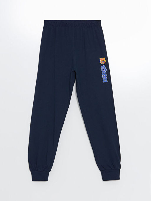 Beli Lastikli Barcelona Bask?l? Erkek ?ocuk Pijama Alt