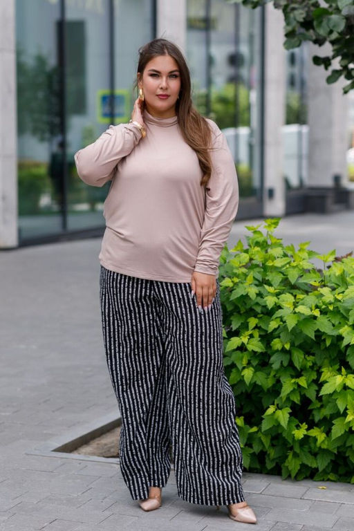 Брюки Luxury Moda 1447 черно-белый - Anelli фото 3