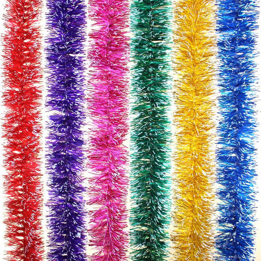 Мишура "Иней" с бел.кончиками 2м*5см (Г-226) Россия