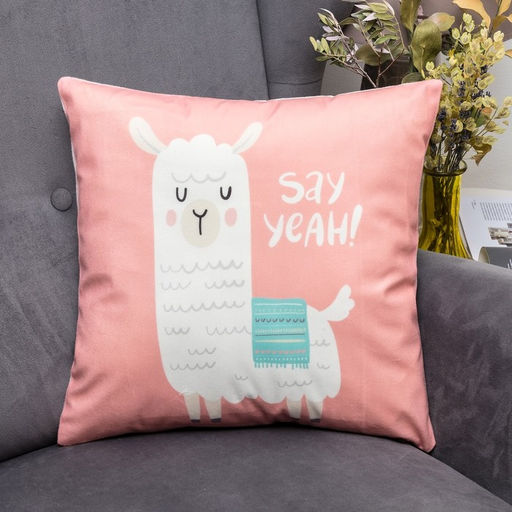 Наволочка декоративная Этель Лама 40х40 см, велюр  фото 4