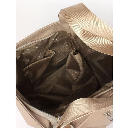 Сумка женская искусственная кожа ADEL-245/1в/ММ (рюкзак-change), 1отдел+кар/перег. плеч/ремень, бежевый флотер 253315 - Adelia фото 3