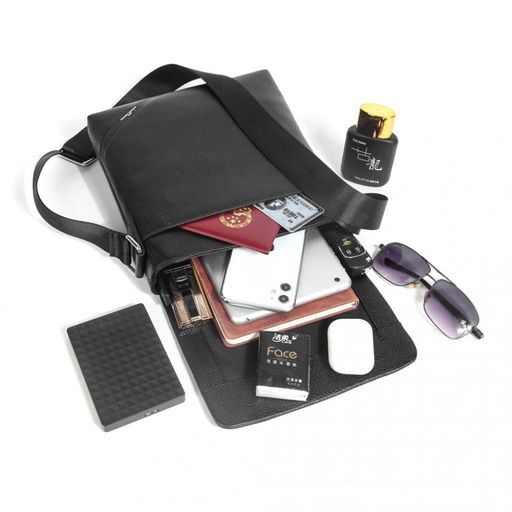 Мужская сумка, кожа, MIRONPAN 67851 Черный  фото 2