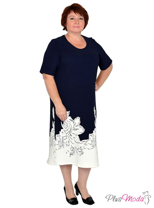 Платье Модель №501 размеры 44-82 - Plusmoda фото 3