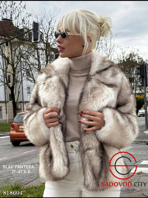Шуба женская из искусственного меха