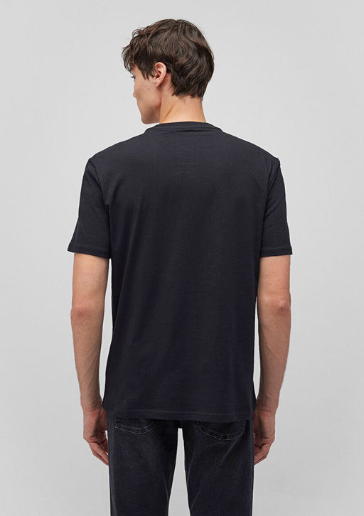 Mavi Logo Bask?l? Siyah Tisort  фото 4